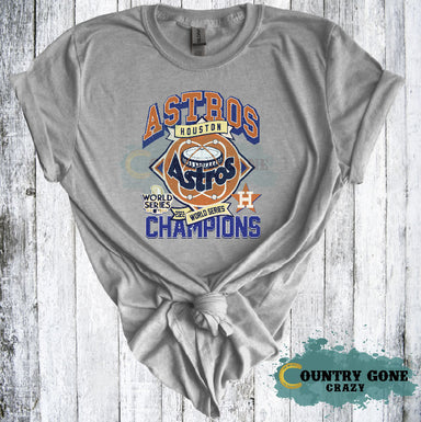 Liquid Blue T-Shirt  Houston Astros World Series Champions V Tie