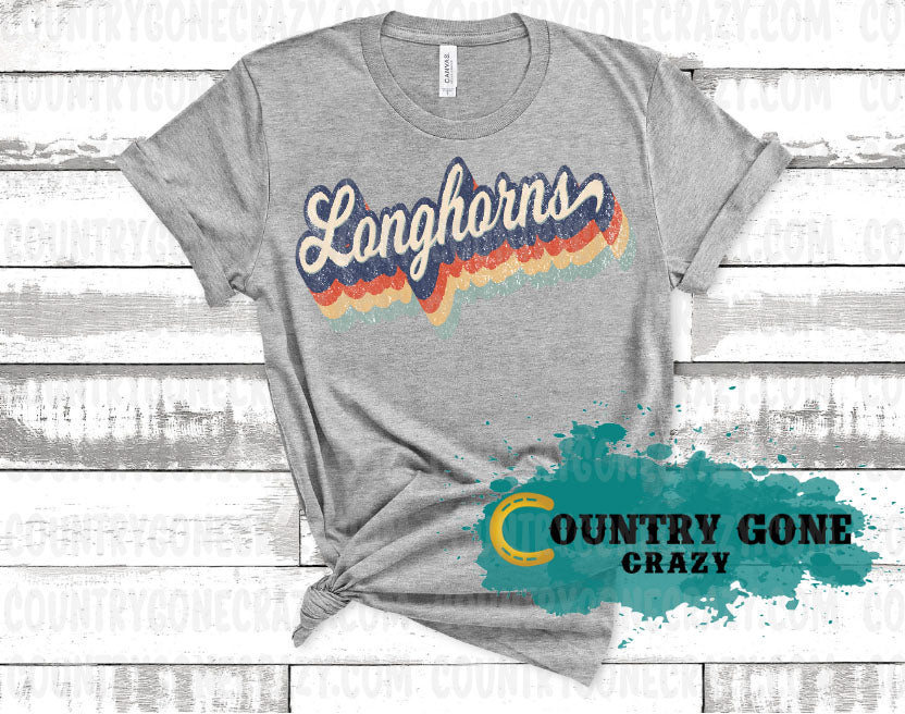 HT828 • Longhorns Retro-Country Gone Crazy-Country Gone Crazy