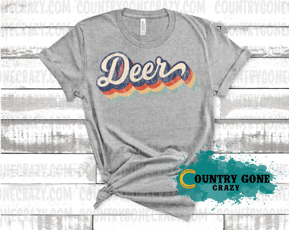 HT814 • Deer Retro-Country Gone Crazy-Country Gone Crazy