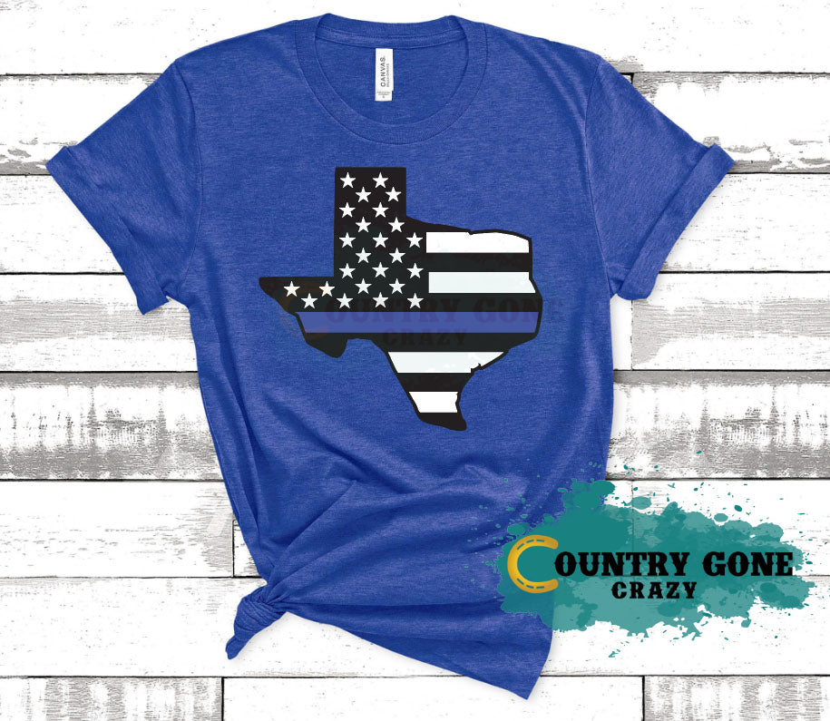 HT918 • Thin Blue Line Texas-Country Gone Crazy-Country Gone Crazy