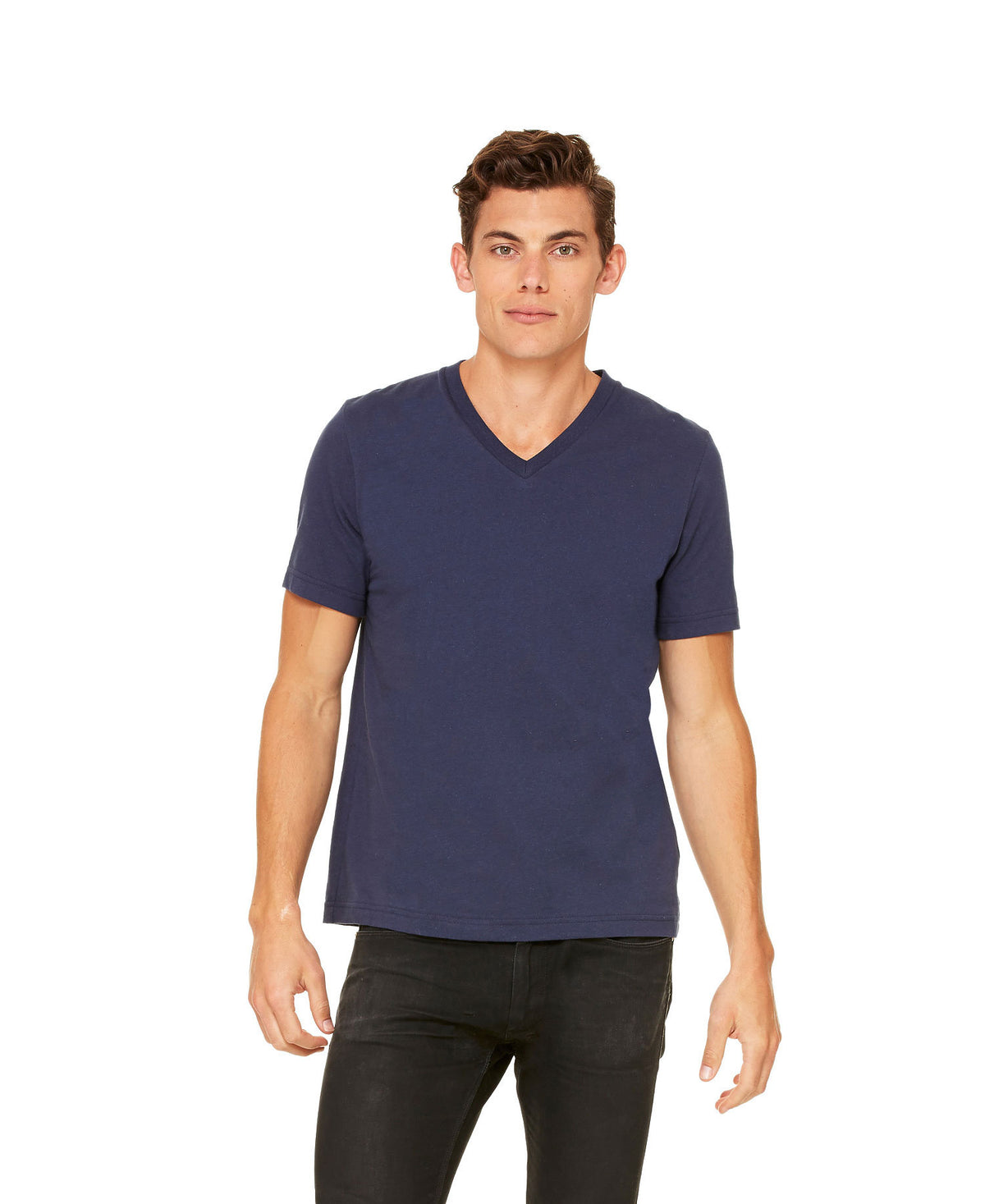 Bella Canvas - Navy - Unisex V-Neck — Country Gone Crazy