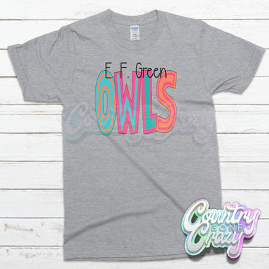 E.F. Green Owls MOODLE T-Shirt-Country Gone Crazy-Country Gone Crazy