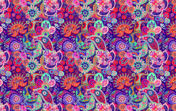 PA005 - Vibrant Paisley-Country Gone Crazy-Country Gone Crazy