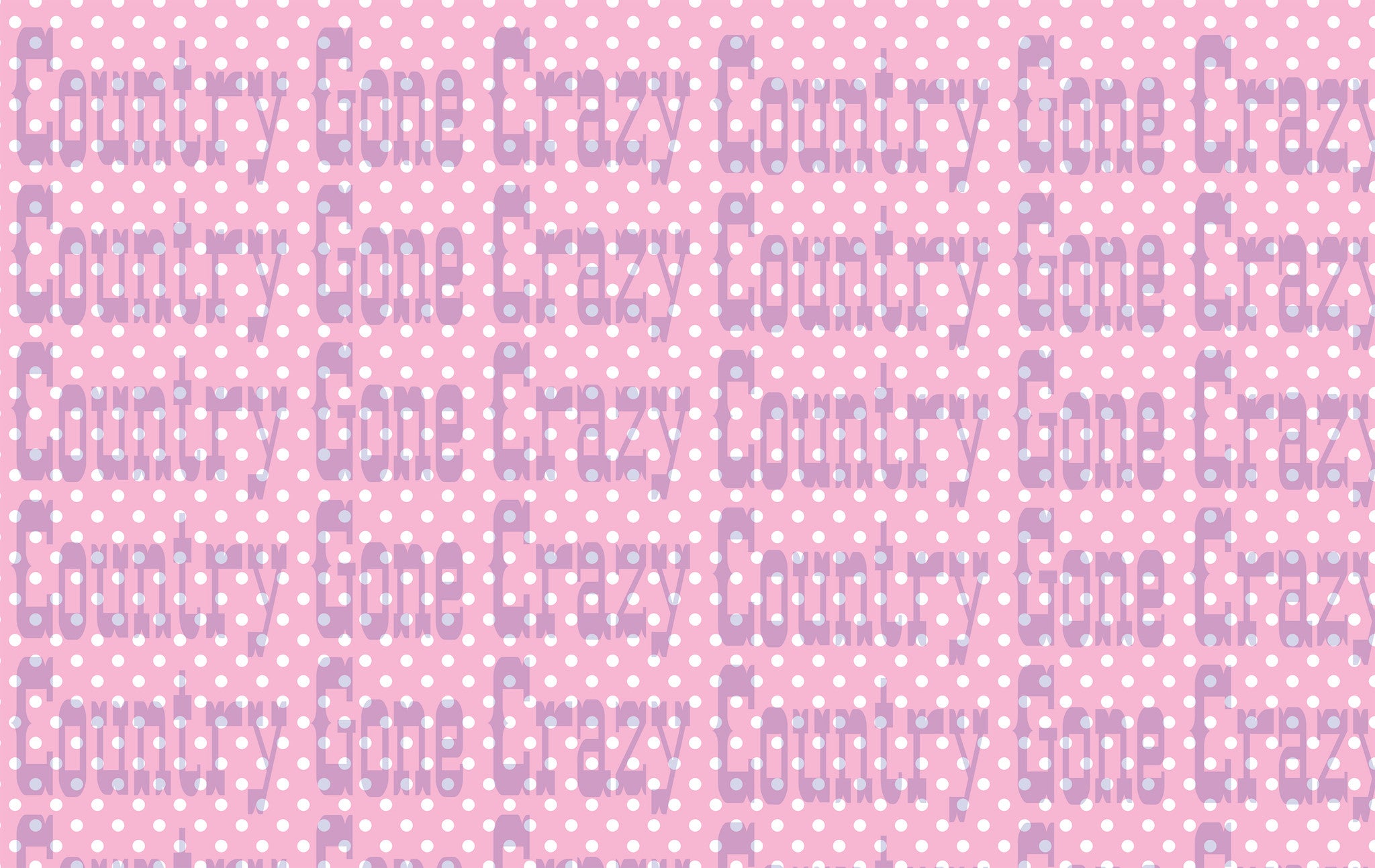 PD002 - Light Pink Polka Dot-Country Gone Crazy-Country Gone Crazy
