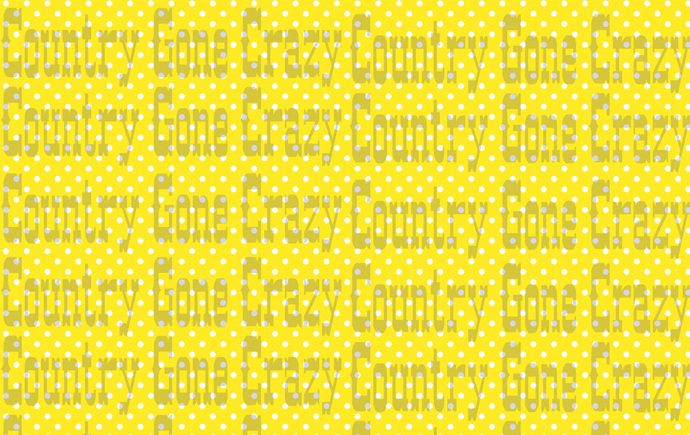 PD006 - Yellow Polka Dot-Country Gone Crazy-Country Gone Crazy