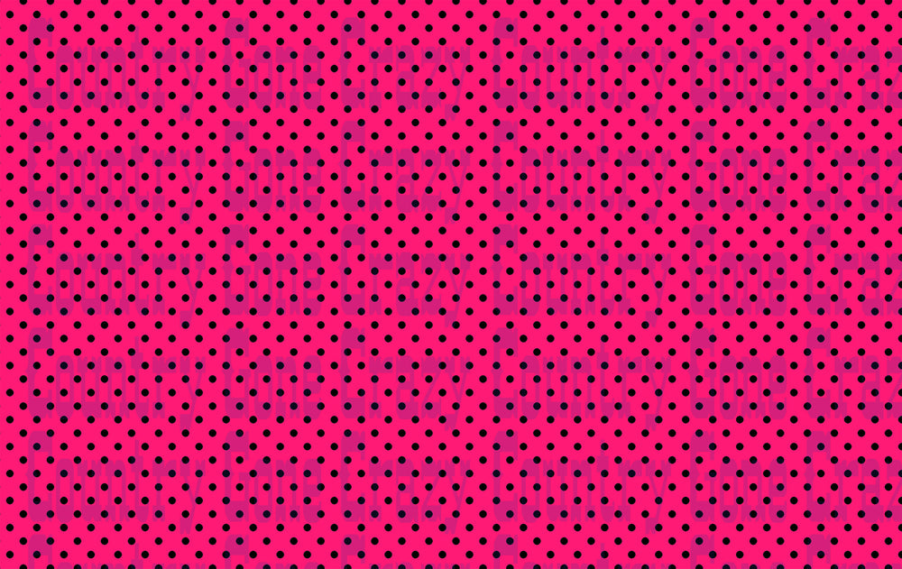 PD020 - Pink & Black Polka Dot-Country Gone Crazy-Country Gone Crazy