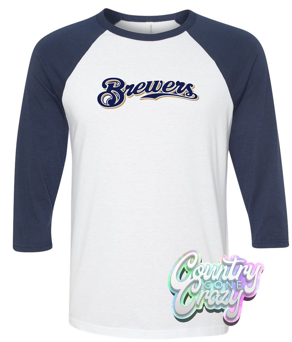 Milwaukee Brewers Raglan-Bella + Canvas-Country Gone Crazy