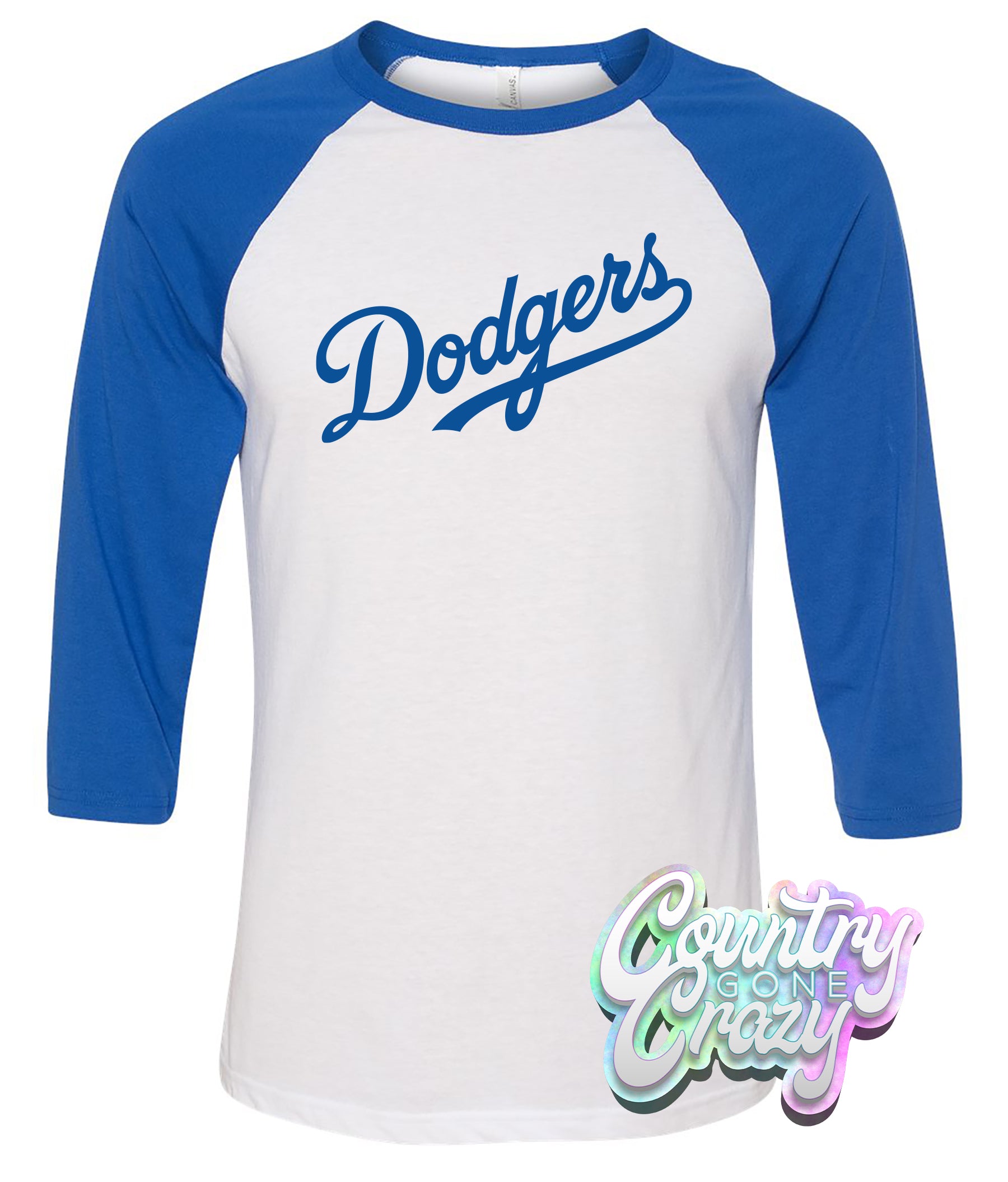 Los Angeles Dodgers Raglan — Country Gone Crazy