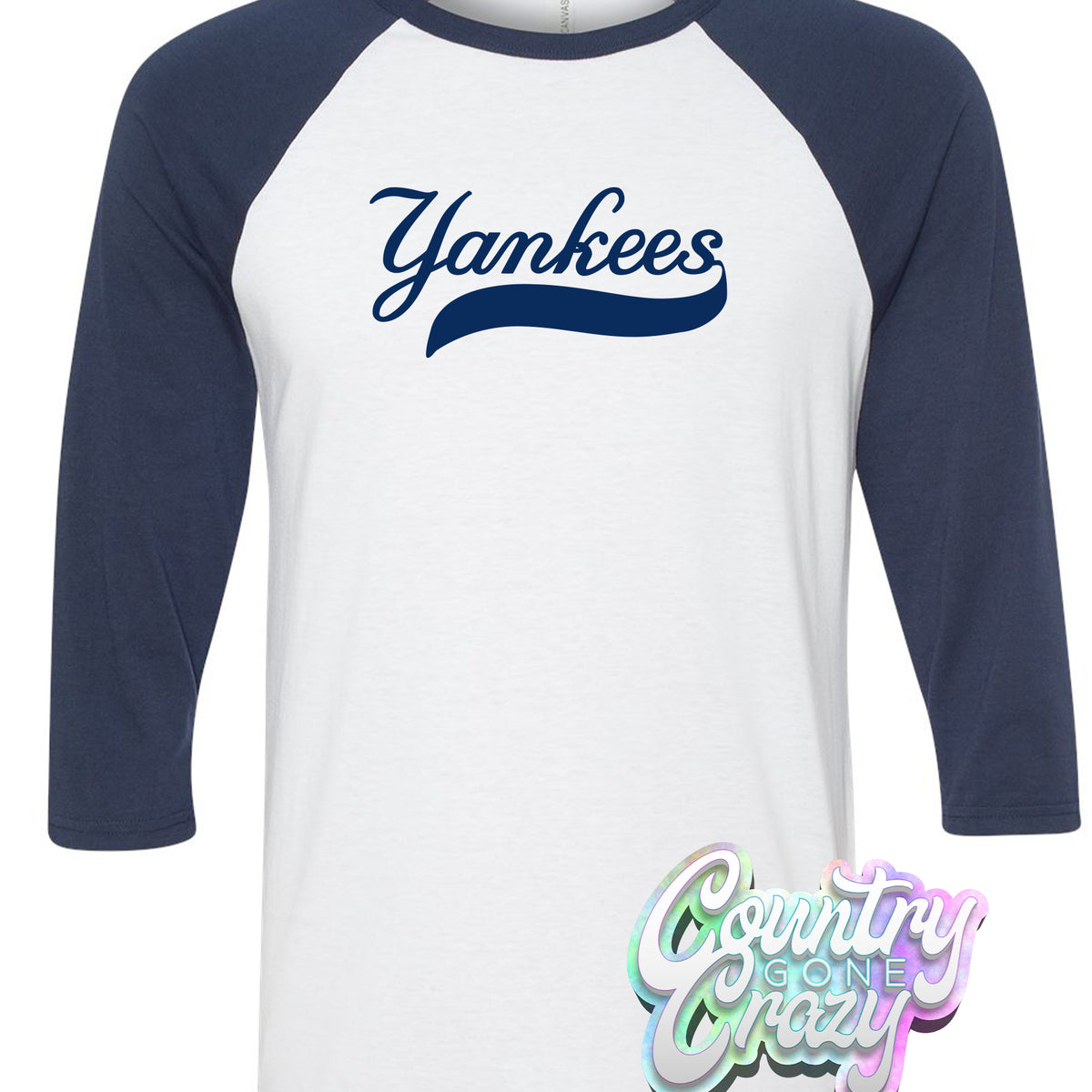 New York Yankees Raglan — Country Gone Crazy