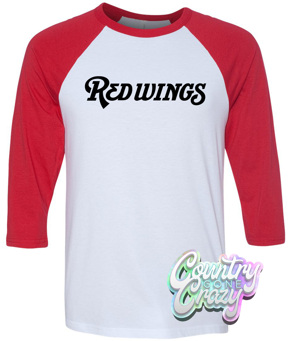 Red Wings Raglan-Bella + Canvas-Country Gone Crazy