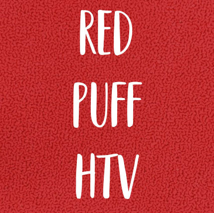 Red Puff Vinyl (HTV) 3D