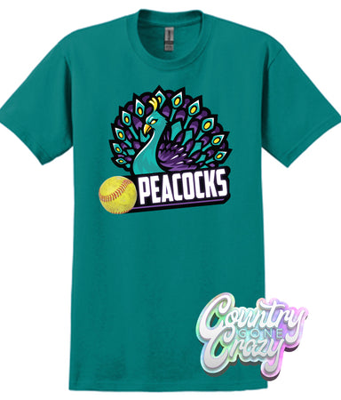 Peacocks 100% Cotton T-Shirt-Country Gone Crazy-Country Gone Crazy