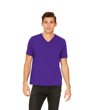 Bella Canvas - Team Purple - Unisex V-Neck-Bella + Canvas-Country Gone Crazy