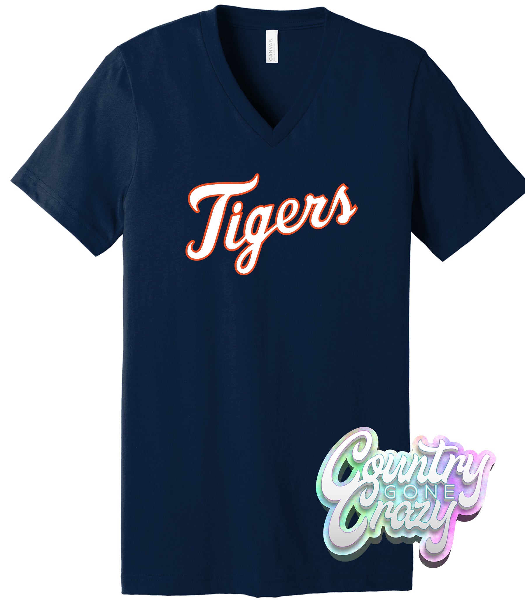 Texas Rangers Bella Canvas V-Neck — Country Gone Crazy