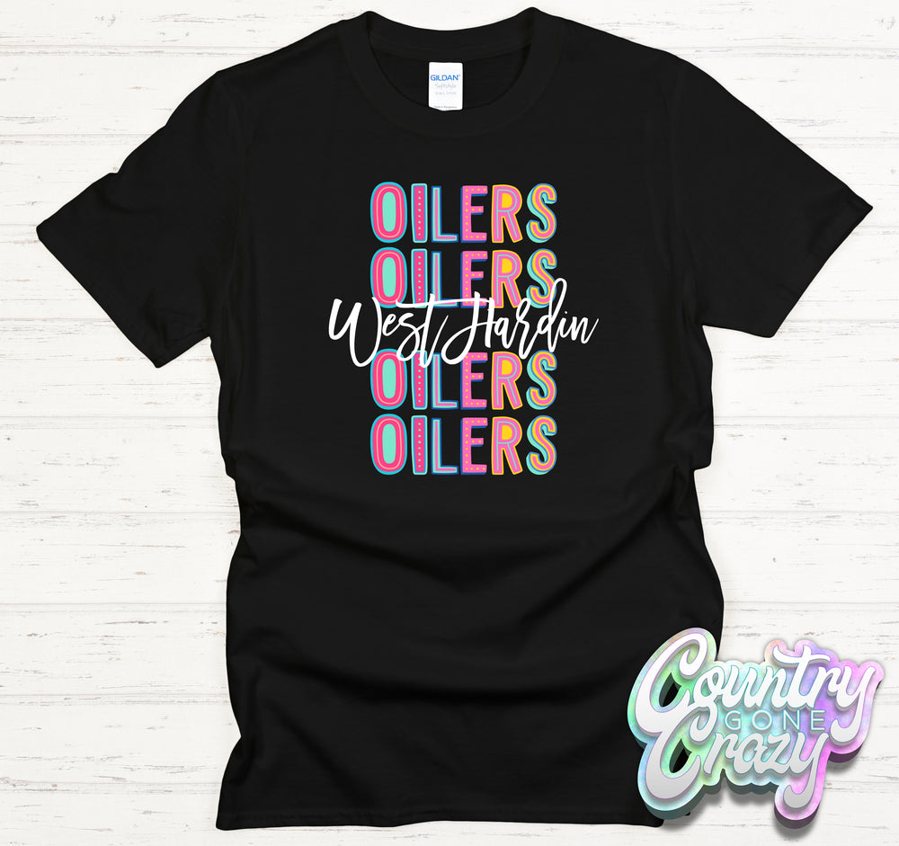 West Hardin Oilers Fun Letters - T-Shirt-Country Gone Crazy-Country Gone Crazy