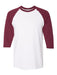 Adult Raglan - Maroon Sleeves with White Body-Gildan-Country Gone Crazy