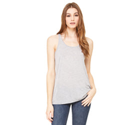 Athletic Heather - Flowy Racerback Tank-Bella + Canvas-Country Gone Crazy