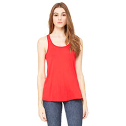 Red - Flowy Racerback Tank-Bella + Canvas-Country Gone Crazy