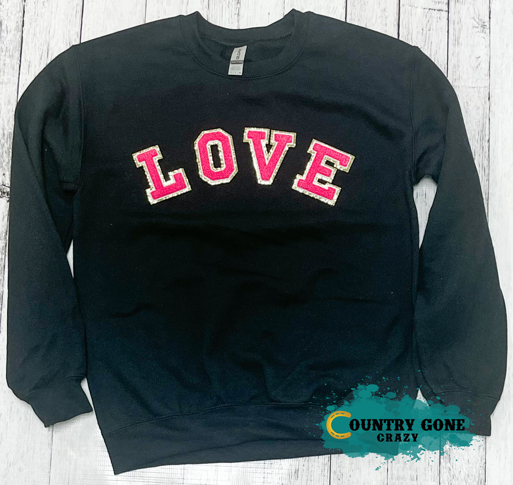 Sweatshirt - Hot Pink Love-Gildan-Country Gone Crazy