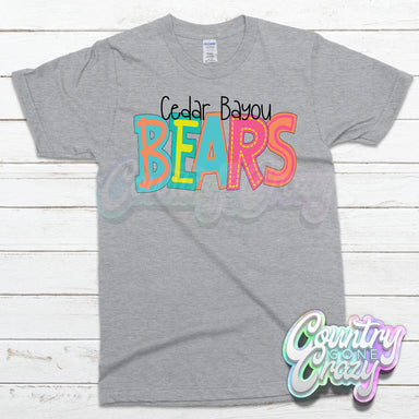 Cedar Bayou Bears MOODLE T-Shirt-Country Gone Crazy-Country Gone Crazy