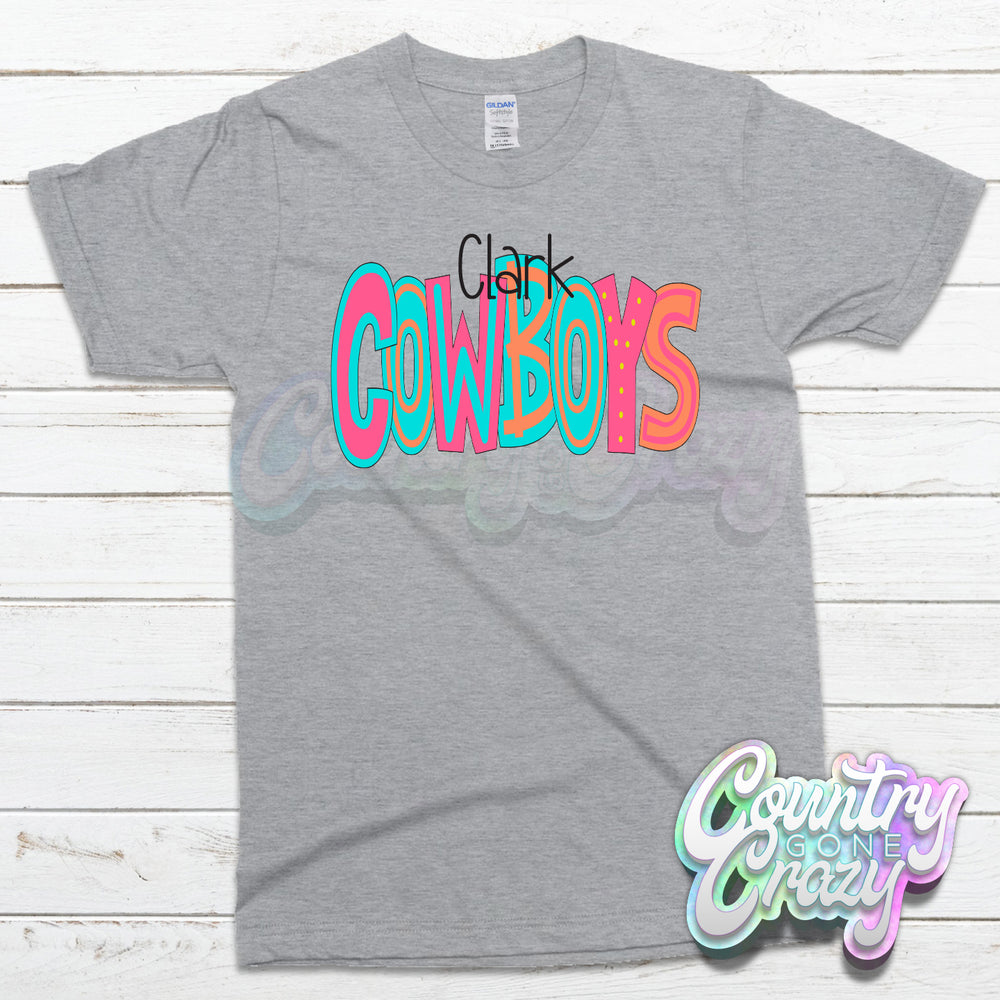 Clark Cowboys MOODLE T-Shirt-Country Gone Crazy-Country Gone Crazy