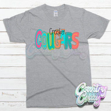 Crosby Cougars MOODLE T-Shirt-Country Gone Crazy-Country Gone Crazy