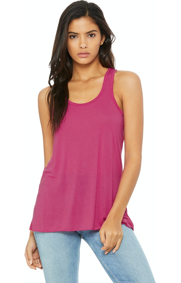 Berry - Flowy Racerback Tank-Bella + Canvas-Country Gone Crazy