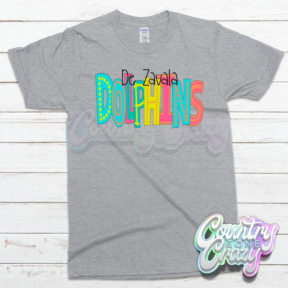 De Zavala Dolphins MOODLE T-Shirt-Country Gone Crazy-Country Gone Crazy