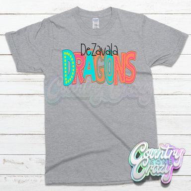 De Zavala Dragons MOODLE T-Shirt-Country Gone Crazy-Country Gone Crazy