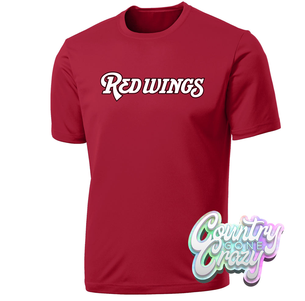 Red Wings - Dry-Fit T-Shirt-Port & Company-Country Gone Crazy