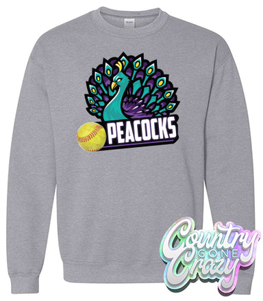 Peacocks Sweatshirt-Gildan-Country Gone Crazy