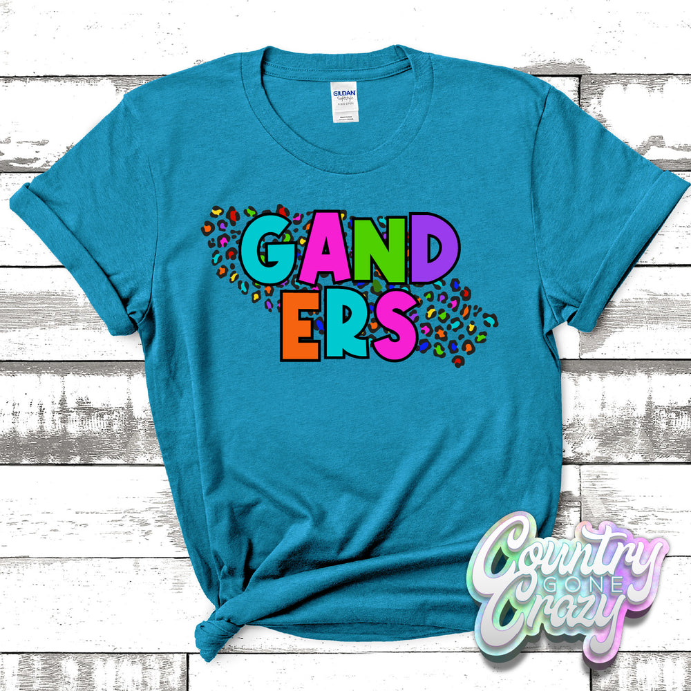 Ganders Colorful Leopard T-Shirt-Country Gone Crazy-Country Gone Crazy
