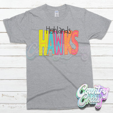 Highlands Hawks MOODLE T-Shirt-Country Gone Crazy-Country Gone Crazy