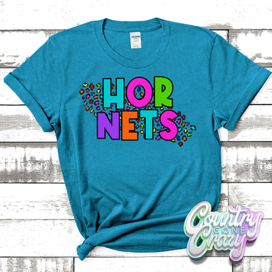 Hornets Colorful Leopard T-Shirt-Country Gone Crazy-Country Gone Crazy