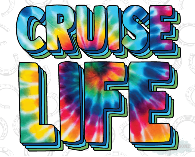 HT1007 • Cruise Life Tie Dye-Country Gone Crazy-Country Gone Crazy
