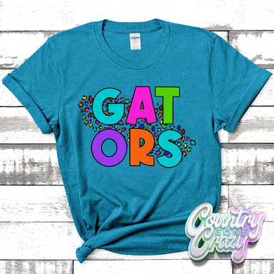 Gators Colorful Leopard T-Shirt-Country Gone Crazy-Country Gone Crazy