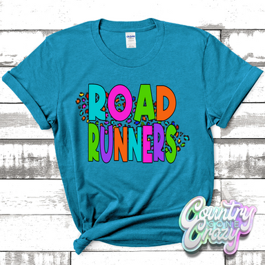 Roadrunners Colorful Leopard T-Shirt-Country Gone Crazy-Country Gone Crazy