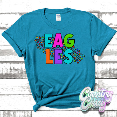 Eagles Colorful Leopard T-Shirt-Country Gone Crazy-Country Gone Crazy