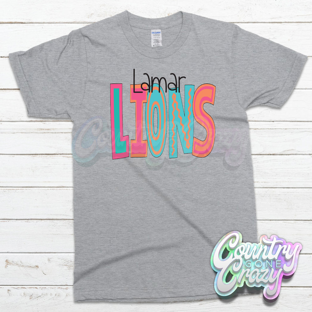 Lamar Lions MOODLE T-Shirt-Country Gone Crazy-Country Gone Crazy