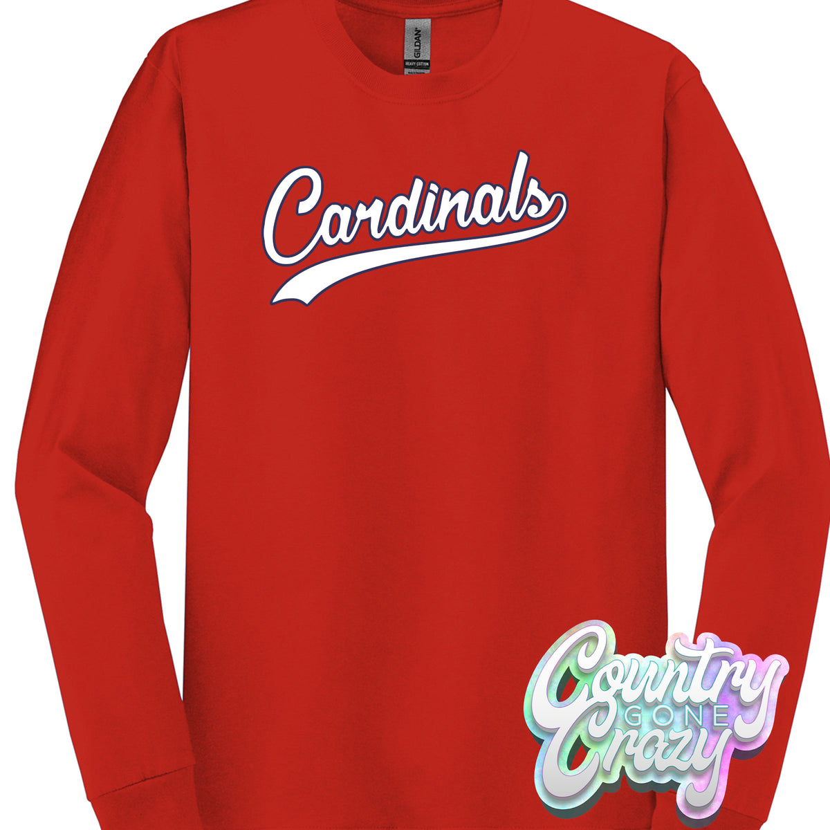 St. Louis Cardinals Red Long Sleeve — Country Gone Crazy