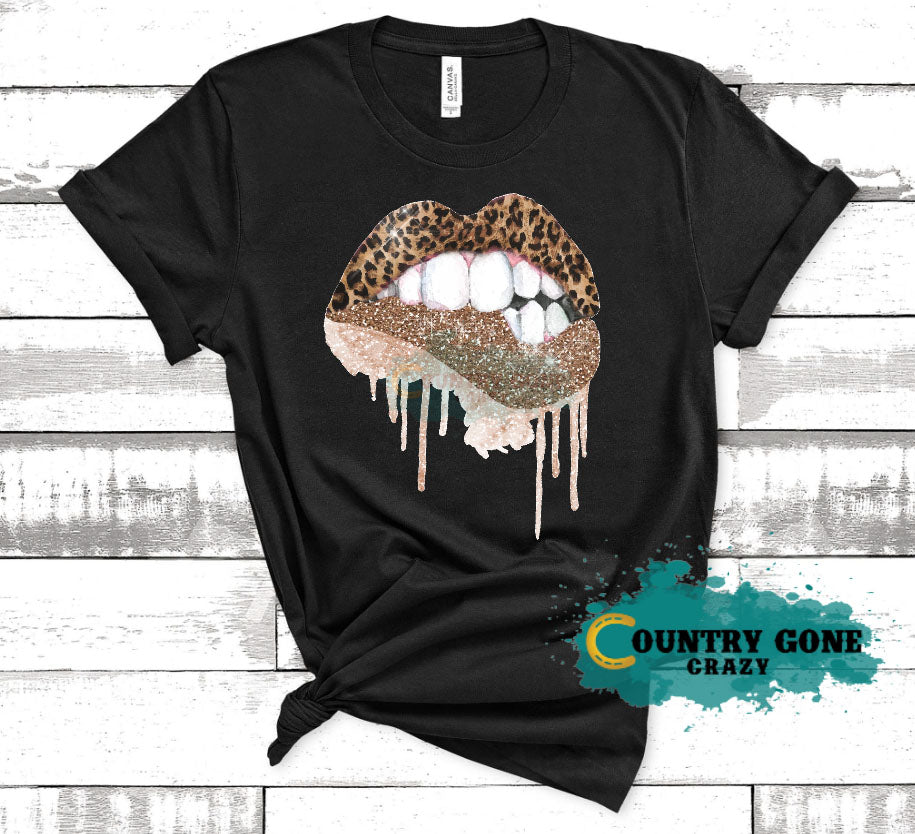 HT1030 • Leopard Glitter Lips-Country Gone Crazy-Country Gone Crazy
