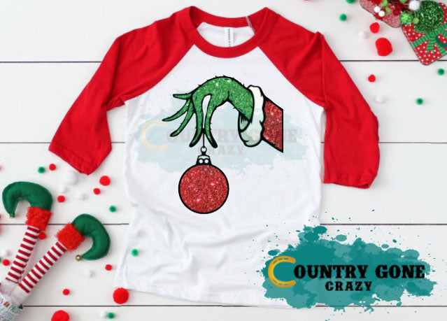 HT1169 • Grinch Ornament Glitter-Country Gone Crazy-Country Gone Crazy