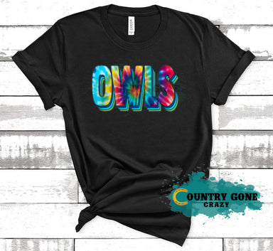 HT1447 • Tie Dye Owls-Country Gone Crazy-Country Gone Crazy