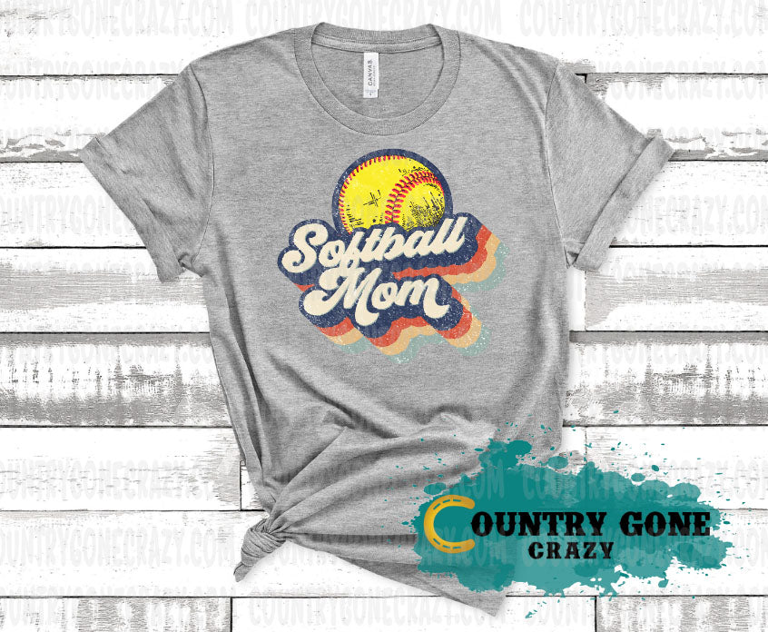 HT838 • Softball Mom-Country Gone Crazy-Country Gone Crazy