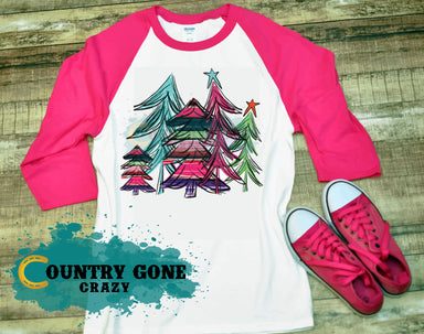 HT473 • Colorful Christmas Trees-Country Gone Crazy-Country Gone Crazy