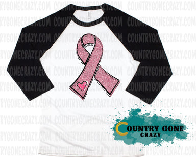 HT850 • Breast Cancer Ribbon-Country Gone Crazy-Country Gone Crazy