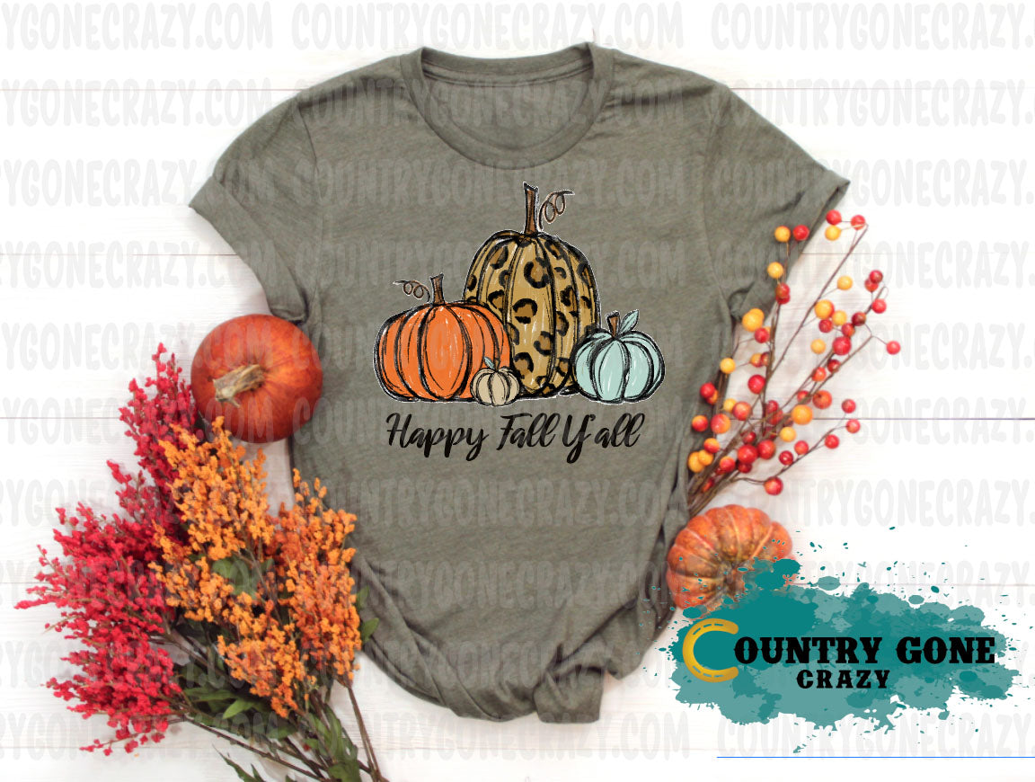 HT854 • Happy Fall Y'all-Country Gone Crazy-Country Gone Crazy