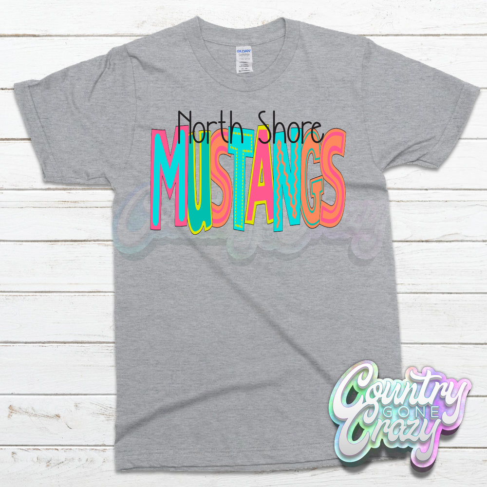 North Shore Mustangs MOODLE T-Shirt-Country Gone Crazy-Country Gone Crazy