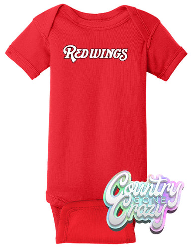 Red Wings Onesie-Rabbit Skins-Country Gone Crazy