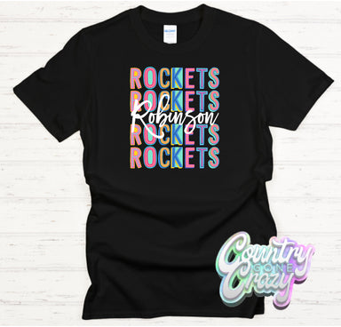 Robinson Rockets Fun Letters - T-Shirt-Country Gone Crazy-Country Gone Crazy